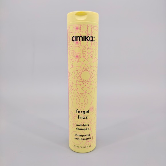 amika Other - Amika Forget Frizz Anti-Frizz Shampoo 9.2 oz Smoothing Glycolic Acid Yellow